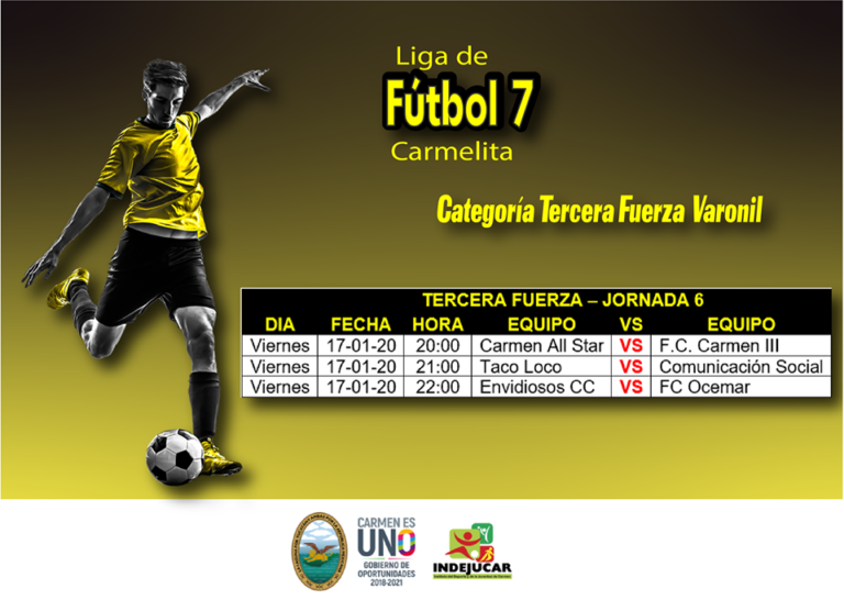 ¡Rol de la Tercera Fuerza de Fútbol 7!