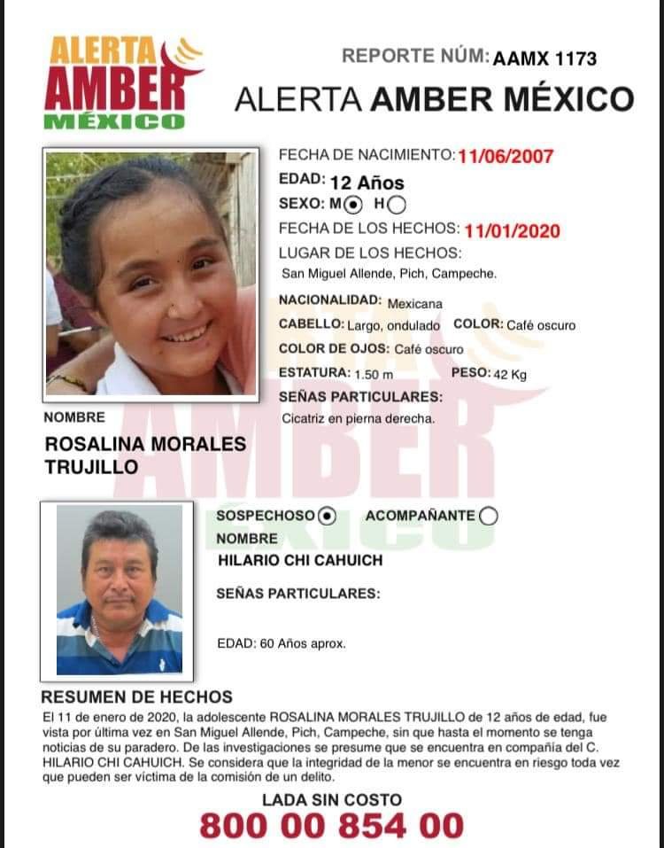 ACTUALIZACIÓN ALERTA AMBER MX