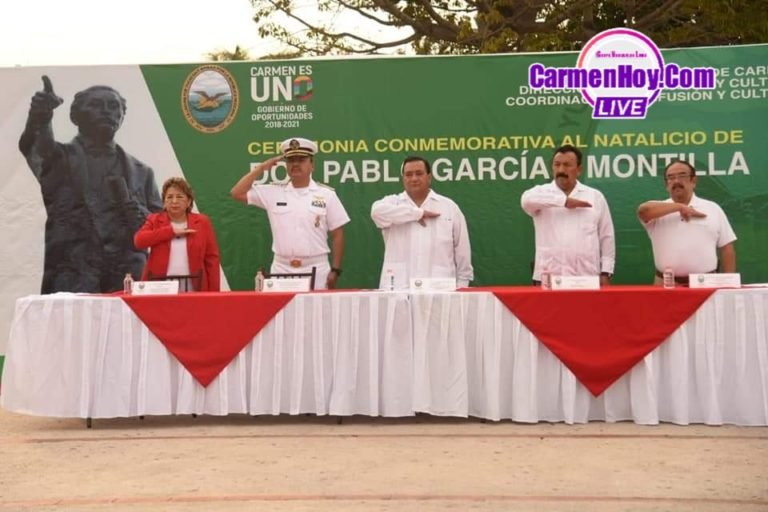 Conmemoran el CXCVI Aniversario del Natalicio de Don Pablo García y Montilla