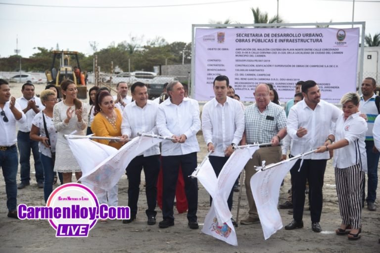 Ponen en marcha la ampliación del Malecón Costero en Playa Norte