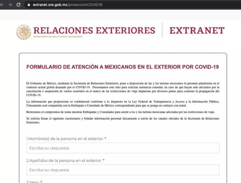 LANZAN SITIO WEB PARA APOYAR A MEXICANOS VARADOS EN EL EXTRANJERO