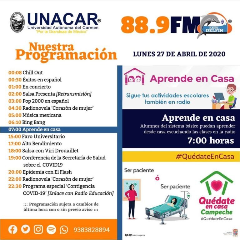 “Aprende en Casa”: UNACAR