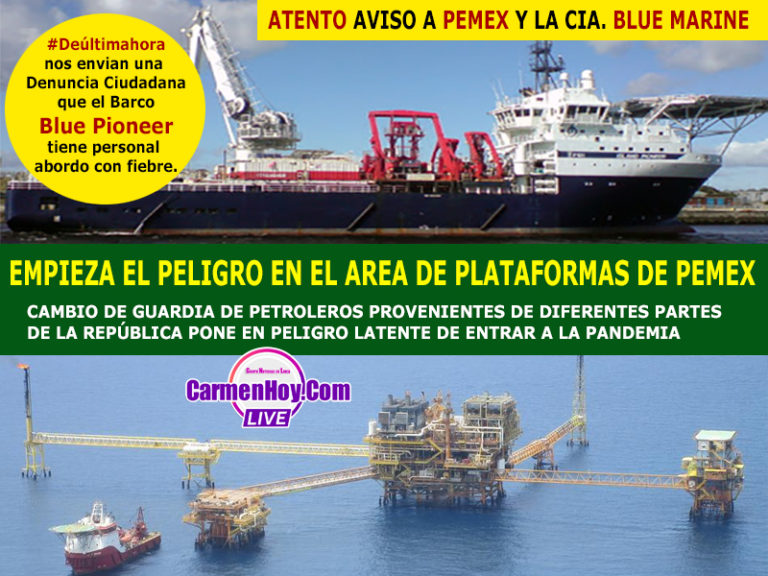 Personal con fiebre a bordo del Barco Blue Pioneer #DenunciaCiudadana