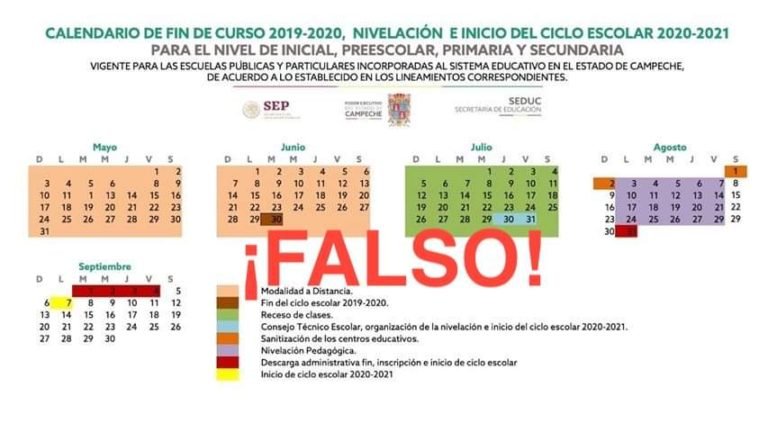 SEDUC advierte de programa de regreso a clases es FALSO