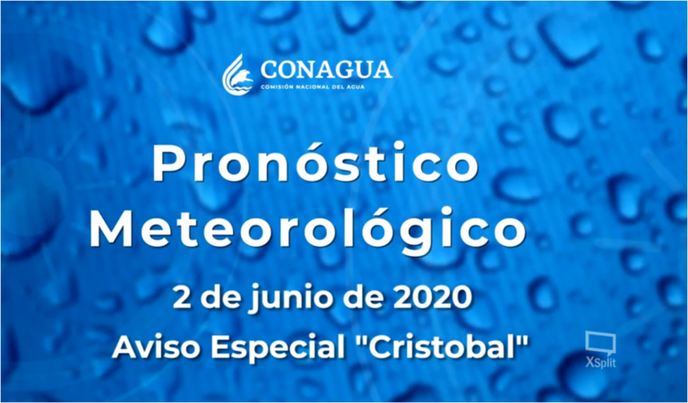 Informe sobre Condiciones meteorológicas y Tormenta Tropical Cristóbal