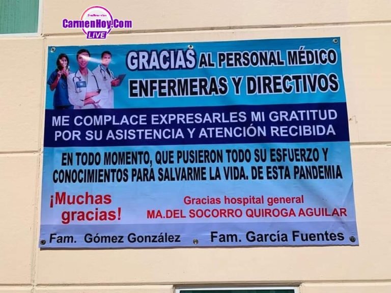 Pacientes agradecen al hospital por su atención