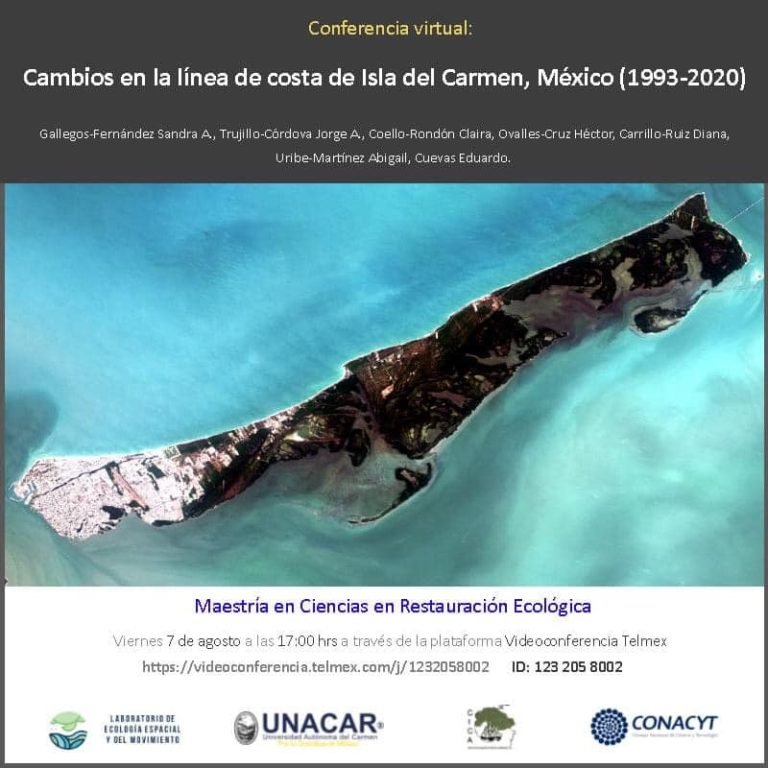 Conferencia virtual “Cambios en la línea de costa de Isla del Carmen: UNACAR