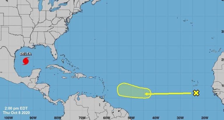 Nueva tormenta tropical: Podría seguir trayectoria de Gamma y Delta