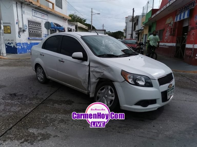 Fuerte colisión en el centro