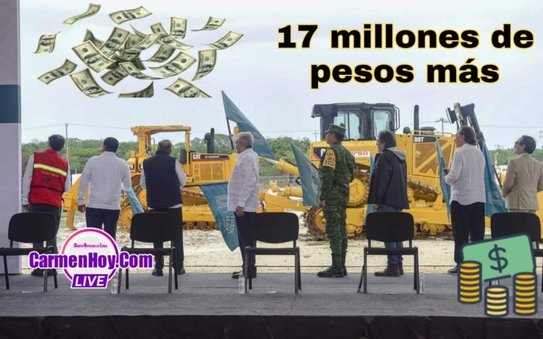 17 millones de pesos más de lo estimado costará el Tren Maya