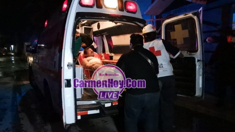 Hombre gravemente herido en la espalda