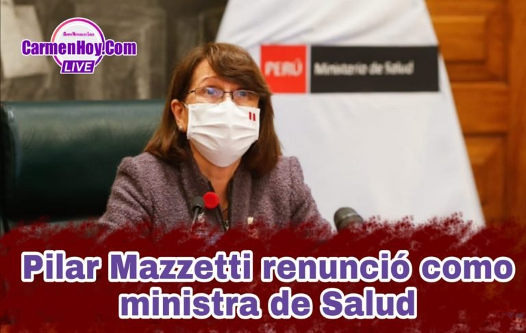 Pilar Mazzetti renunció como ministra de Salud