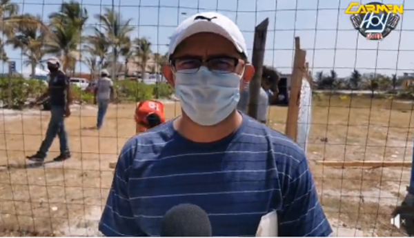 Disputa por terreno en playa Norte