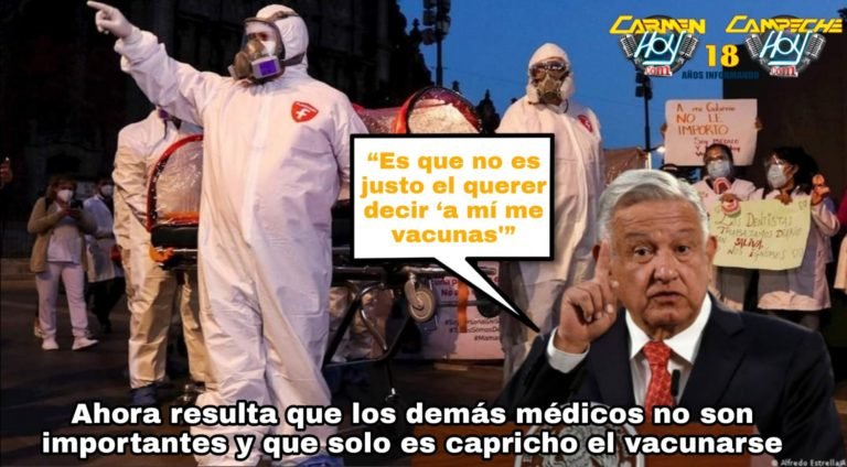 No hay vacunas a médicos privados: López Obrador