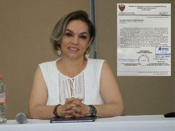 Se cuelga Senadora vacunación de Petroleros