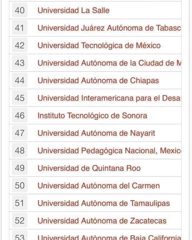 - UNACAR la mejor Universidad de Campeche y 50 a nivel Nacional - unacar