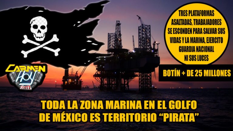 PIRATAS ASALTAN TRES PLATAFORMAS EN ZM BOTÍN 25 MILLONES