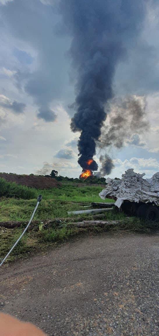 - Explosión en la batería Paredón Pemex, en Huimanguillo, Tabasco - pemex