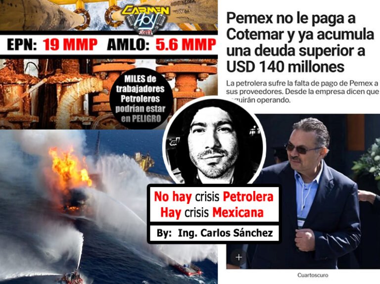 No hay Crisis Petrolera, Hay Crisis Mexicana