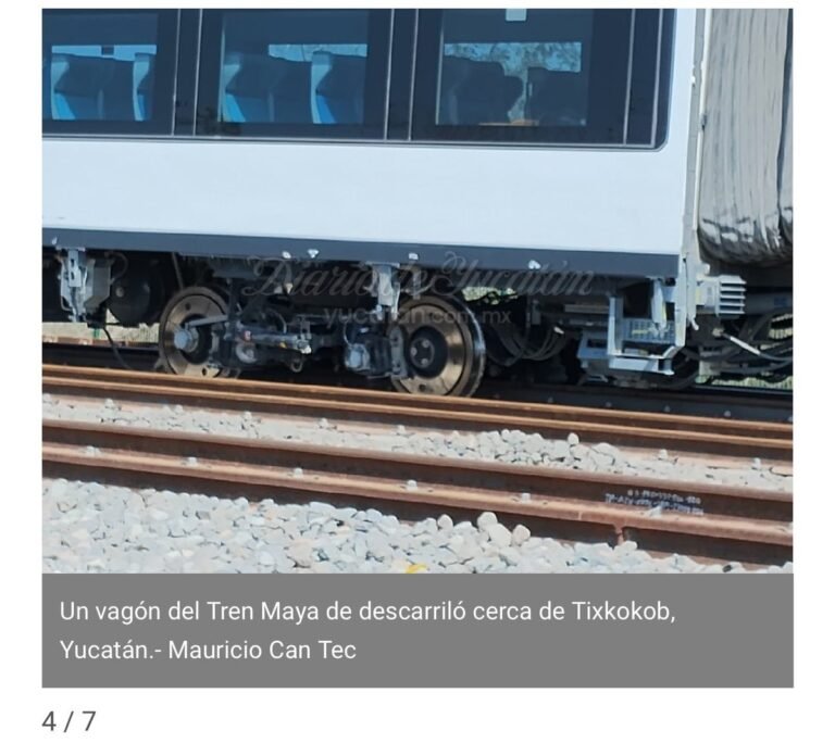 Se Descarrila Tren Maya