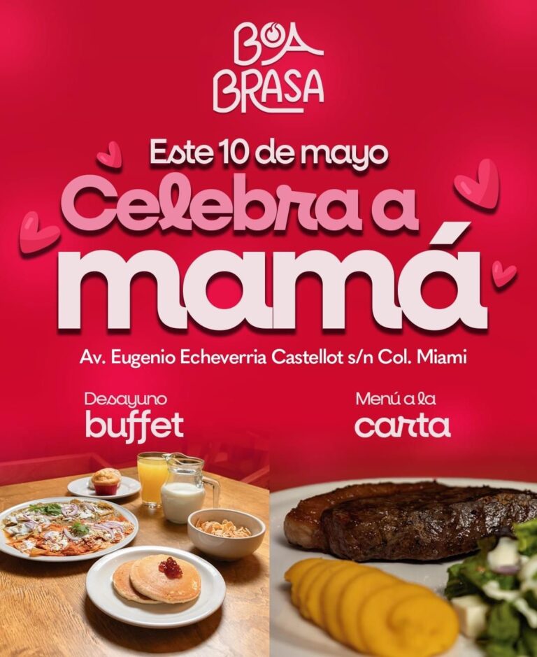 Celebra a mamá en Boa Brasa