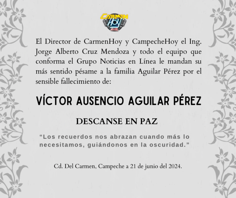 Descanse en Paz Victor Ausencio Aguilar Perez
