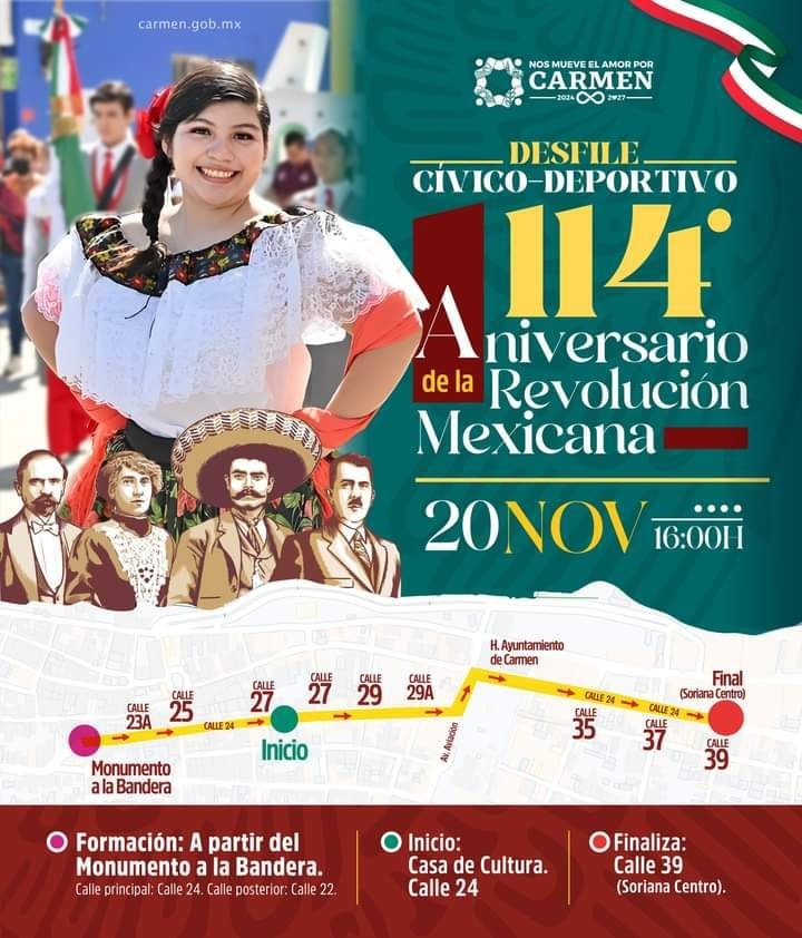 114 aniversario del Desfile del 20 de noviembre