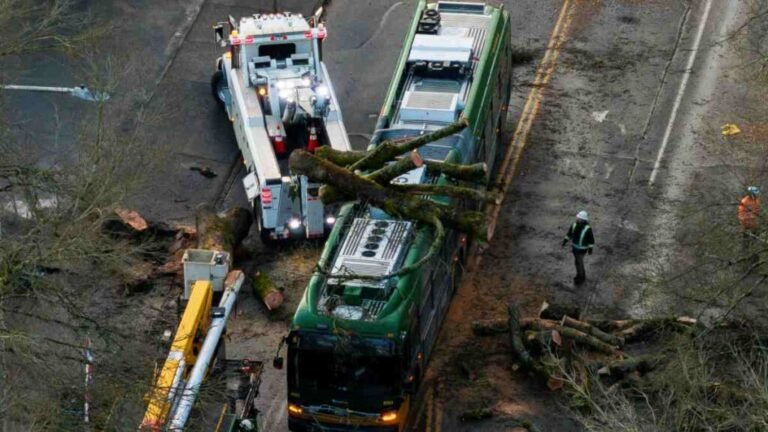 Bomba ciclónica en EU deja sin luz a más de 700 mil