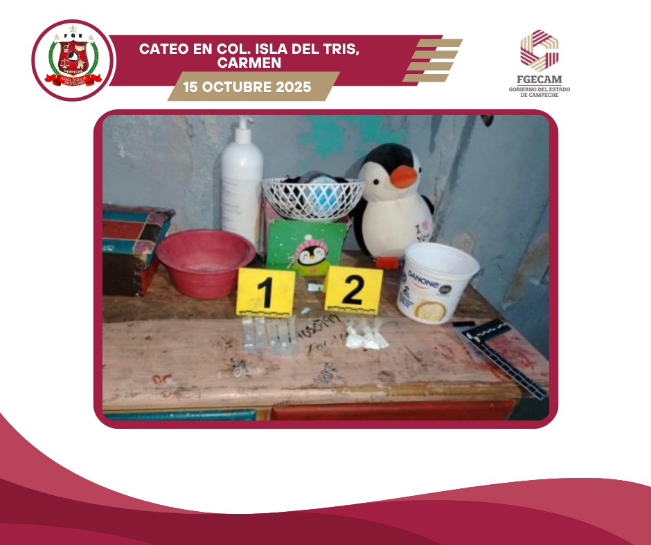 WhatsApp-Image-2025-10-15-at-1.41.35-PM-3 Tres Asegurados Más por Venta de Drogas Mediante Cateos por Fiscalía en Carmen en las Colonias Isla de Tris y Renovación