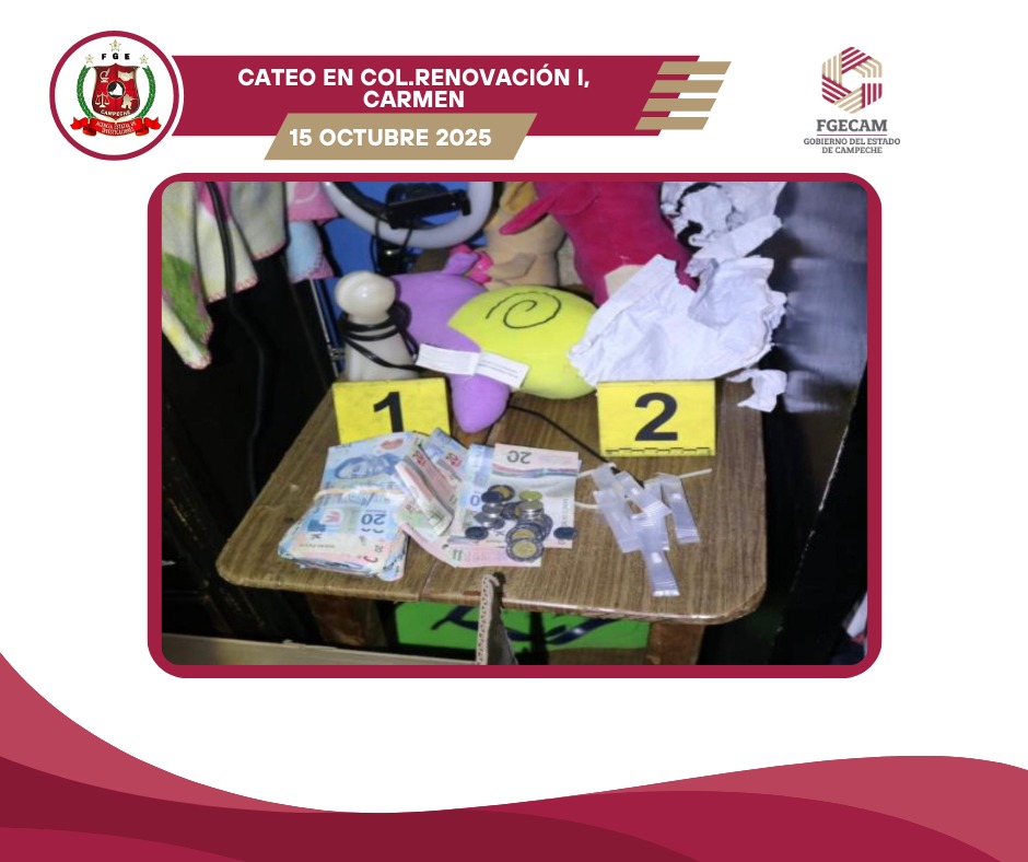 WhatsApp-Image-2025-10-15-at-1.41.35-PM-4 Tres Asegurados Más por Venta de Drogas Mediante Cateos por Fiscalía en Carmen en las Colonias Isla de Tris y Renovación
